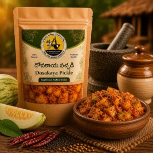 Cucumber Pickle (దోసకాయ పచ్చడి)